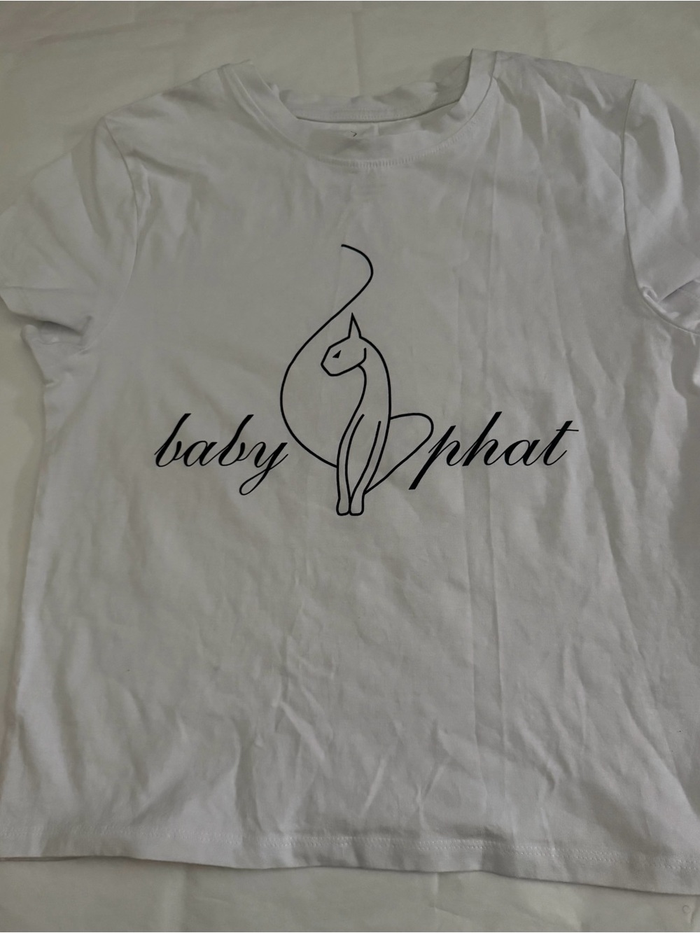 Y2K Babyphat White Tee with Babyphat Logo